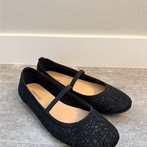 Maurices Black Sparkle Mary Jane Flats